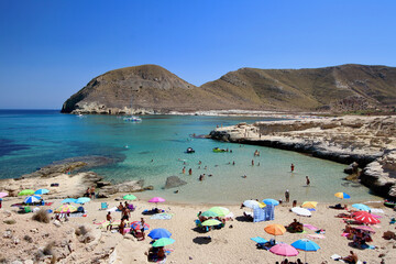 Amazing view of el Playazo de Rodalquilar, one of the most beautiful spots in Cabo de Gata natural...