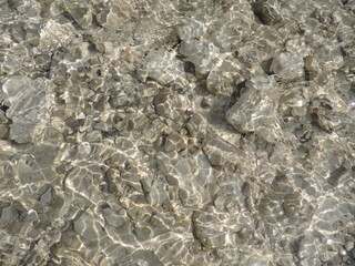 Fototapeta premium Crystal clear mountain water close up texture
