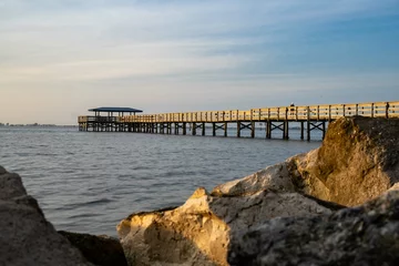 Photo sur Plexiglas Clearwater Beach, Floride pier on the beach, Safety Harbor, Florida