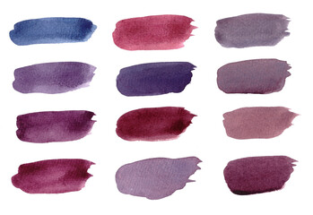 Shades of purple brush strokes