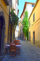 Fototapeta na wymiar the historic center of the Lazio village Bolsena Italy