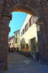 the historic center of the Lazio village Bolsena Italy