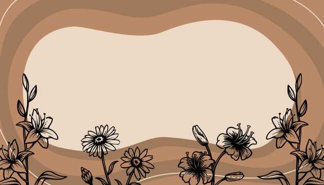 Simple background hand drawing vintage retro style