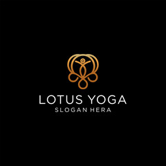 Lotus logo design icon template