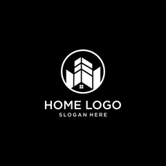 Home logo design icon template
