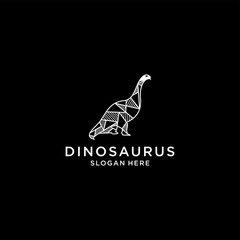 Fototapeta na wymiar Dinosaur logo design icon template