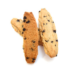 Sweet cookies isolated on a white background