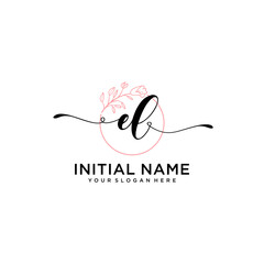 Letter EL, Beauty and fashion logo design vector, Beautiful logotype collection