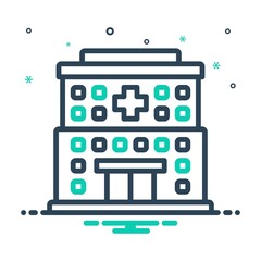 Mix icon for hospitals
