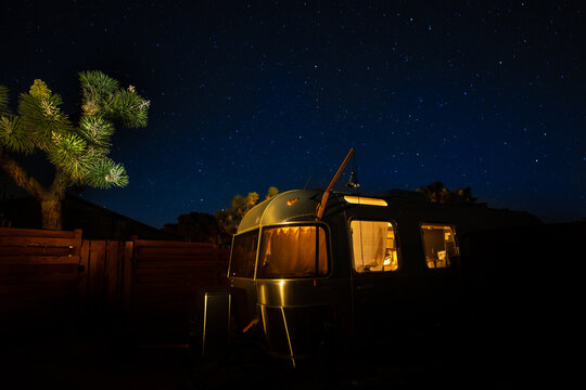 Camping At Joshua Tree.  Glamping.