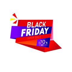 Black Friday Sale Abstract Background. vector illustration with banner design.Black Friday 70% off Sale Poster.