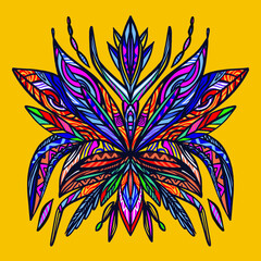 Abstract symmetry illustration shape object vector design-01