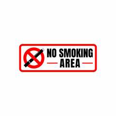 no smoking area sign. prohibition sign vaping. vector illustration