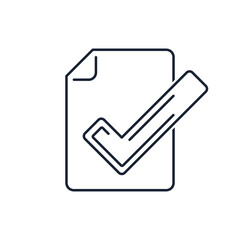 Recommended order. Vector linear icon isolated on white background.