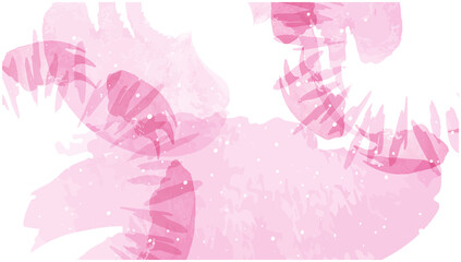 花イメージの水彩背景　ベクターイラスト