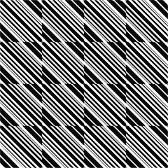 Vector pattern with symmetrical elements . Monochrome striped background.Black patterns.