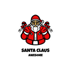 Illustration vector graphic of Santa Claus Logo