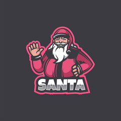Illustration vector graphic of Santa