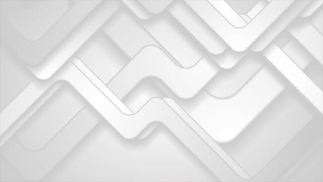 White grey minimal smooth stripes abstract geometric background. Seamless looping motion design. Video animation Ultra HD 4K 3840x2160