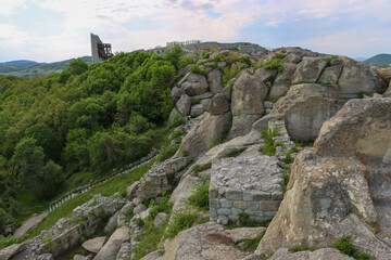 Fototapeta premium Perperikon is a huge rock massif in the eastern Rhodopes, which is considered to have originated about 8000 years ago.