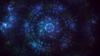 3D rendering abstract round light background