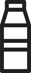 icon illustration of plastic bottle - Single high quality outline black style for web design or mobile app.