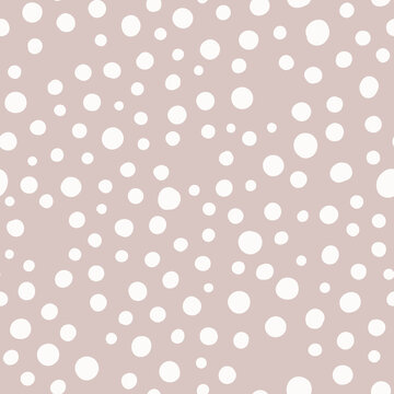 Seamless Pattern with hand drawn random dots.
