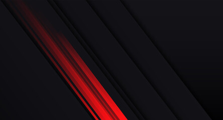 geometric motion lines futuristic technology red black abstract background presentation template isolated vector.