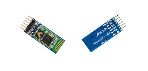HC05 integrated Bluetooth serial pass-through module, wireless serial - obrazy, fototapety, plakaty