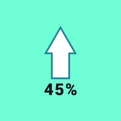  statistics percentage pie chart vector icon illustration sign