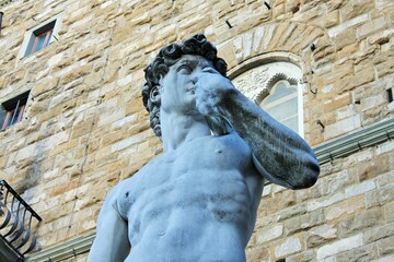 Michelangelo's David of Florence - street statue