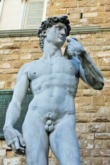 Michelangelo's David of Florence - street statue