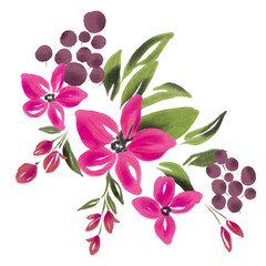 Watercolor Bouquet Flower 