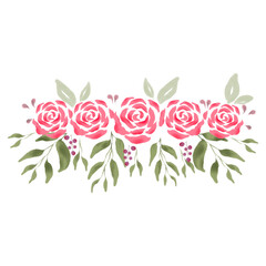 Watercolor Bouquet Flower 