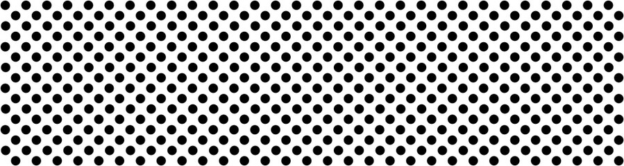 Nahtloser Hintergrund Banner mit schwarzen Punkten