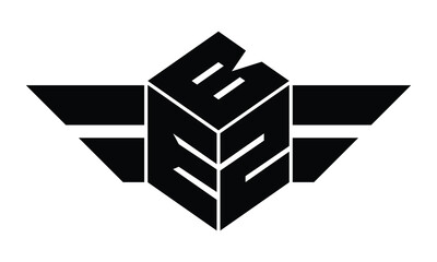 BEZ three letter gaming logo in polygon cube shape logo design vector template. wordmark logo | emblem logo | monogram logo | initial letter logo | sports logo | minimalist logo | typography logo | - obrazy, fototapety, plakaty
