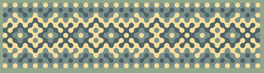 Multicolor truchet tiling connections illustration