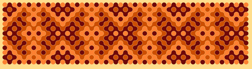 Multicolor truchet tiling connections illustration
