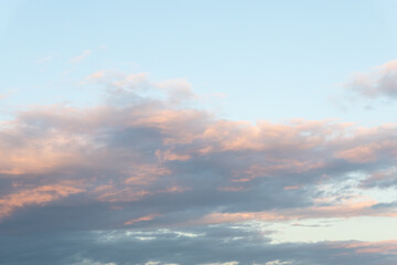 Sunset sky for background or sunrise sky and cloud at morning.