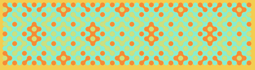 Multicolor truchet tiling connections illustration