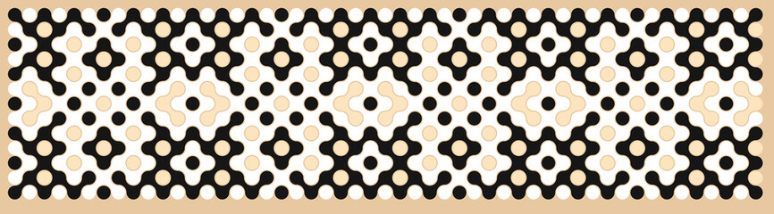 Multicolor truchet tiling connections illustration