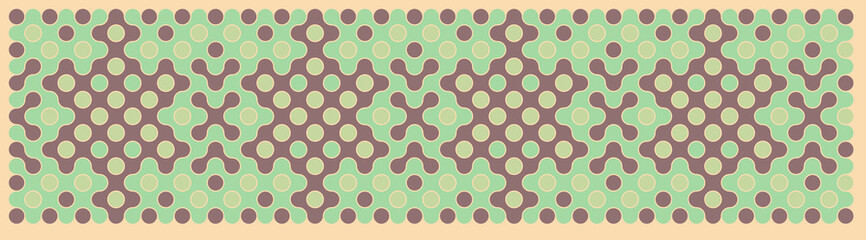 Multicolor truchet tiling connections illustration