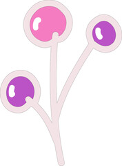 Berries illustration on a white background