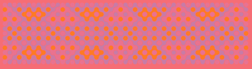 Multicolor truchet tiling connections illustration