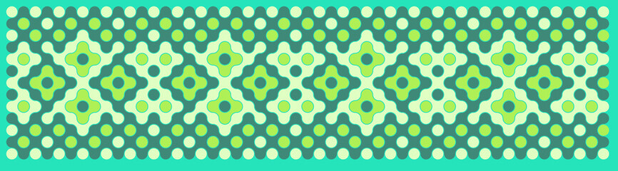 Multicolor truchet tiling connections illustration