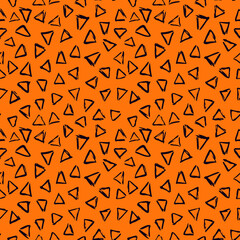 Vector Seamless Hand Drawn Scribble Pattern. Minimal Artistic Sketch Endless Print.