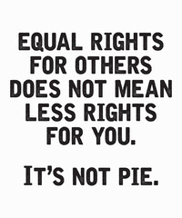 equal rights for others does not mean less rights for youis a vector design for printing on various surfaces like t shirt, mug etc. 