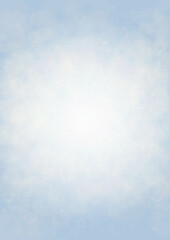 Vector Summer Sun Shine Background with Bokeh Blurred Glowing Gold Circles on Blue Sky.  Blured Sunlight Background. Magic Summertime Print. Calm Defocused Light Design for Posters, Covers, Cards.