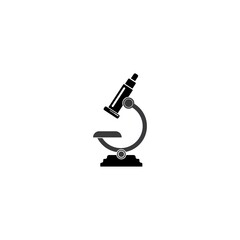 Microscope icon vector, logo design illustration