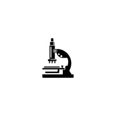 Microscope icon vector, logo design illustration